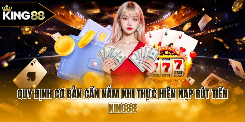 Quy định cơ bản cần nắm khi thực hiện nạp rút tiền KING88